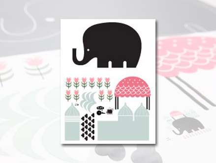 Stickers Muraux et stickers deco Stickers muraux Elephant Ardoise chez stickboutik.com