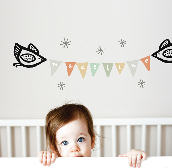 Name Banner - Kids Wall Stickers  WeeGallery: Wall Sticker & Wall Decal Main Image