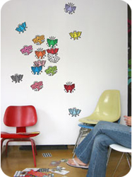Stickers muraux Angels par Keith Haring