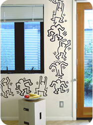 Stickers muraux Dancers XL par Keith Haring