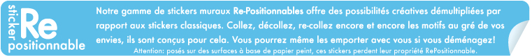 Stickers muraux repositionnables