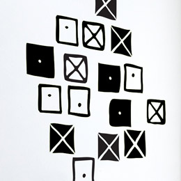 Sticker muraux Crosspatch M par Charles EAMES - Stickers muraux Design - Une exclusivité Stickboutik.com